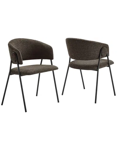 Modway Nella Dining Chair, Set Of 2 In Gray