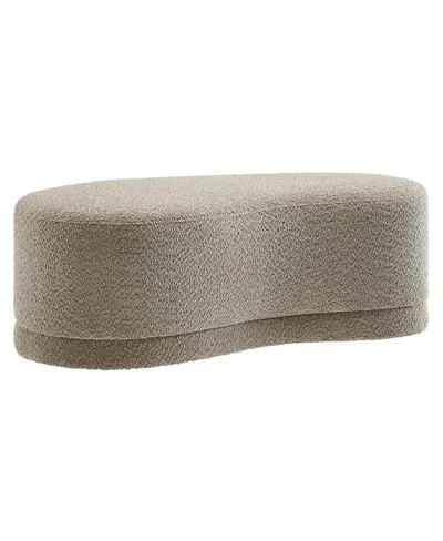 Modway Nimbus 48" Upholstered Ottoman Bench In Gray