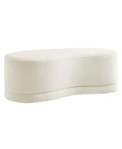 Modway Nimbus 48" Upholstered Ottoman Bench In White