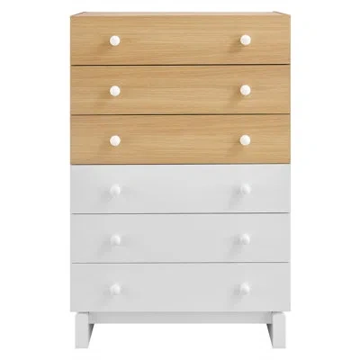 Modway Nolia 6-drawer Color Block Dresser Chest In Neutral