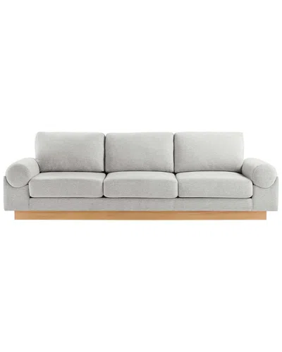 Modway Oasis Upholstered Fabric Sofa In Gray