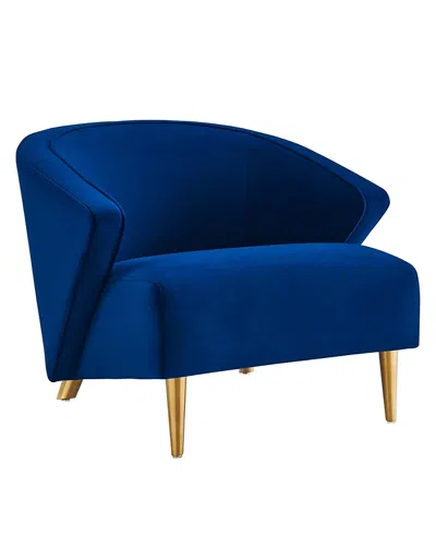 Modway Odyssey Performance Velvet Armchair In Blue