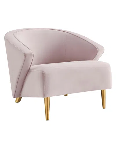 Modway Odyssey Performance Velvet Armchair In Pink