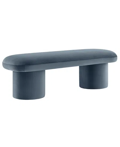 Modway Orla Upholstered Bench In Blue