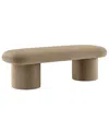 Modway Orla Upholstered Bench In Brown