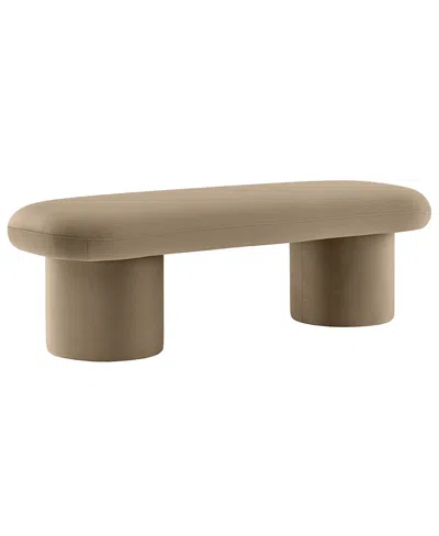 Modway Orla Upholstered Bench In Brown