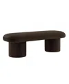 Modway Orla Upholstered Bench In Brown