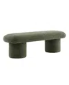 Modway Orla Upholstered Bench In Green