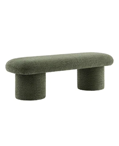 Modway Orla Upholstered Bench In Green
