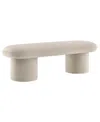 Modway Orla Upholstered Bench In Neutral