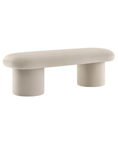 Modway Orla Upholstered Bench In Neutral
