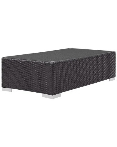 Modway Outdoor Convene Outdoor Patio Coffee Table In Black