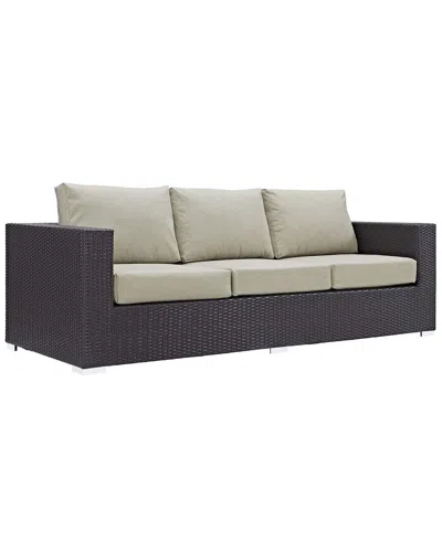 Modway Outdoor Convene Outdoor Patio Sofa In Black