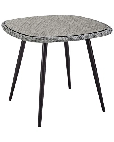 Modway Outdoor Endeavor 36in Outdoor Patio Wicker Rattan Dining Table In Multi