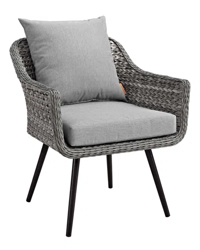 Modway Outdoor Endeavor Outdoor Patio Wicker Rattan Armchair In Multi