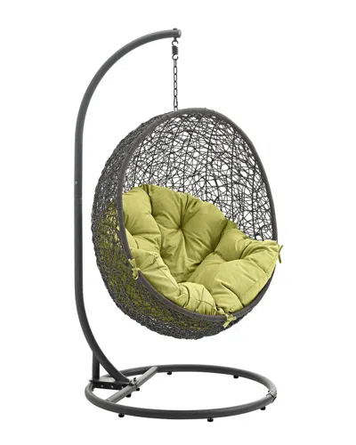 Modway Outdoor Hide Outdoor Patio Wicker Rattan Sw In Black