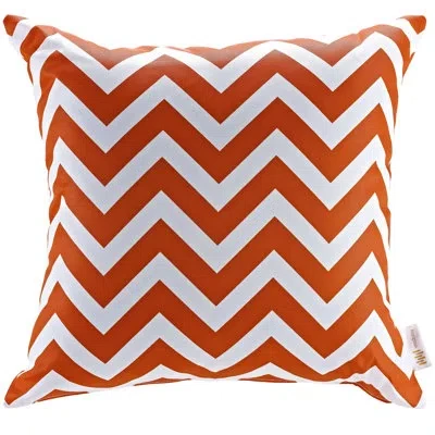 Modway Outdoor Indoor All Weather Patio Throw Pillow In Chevron