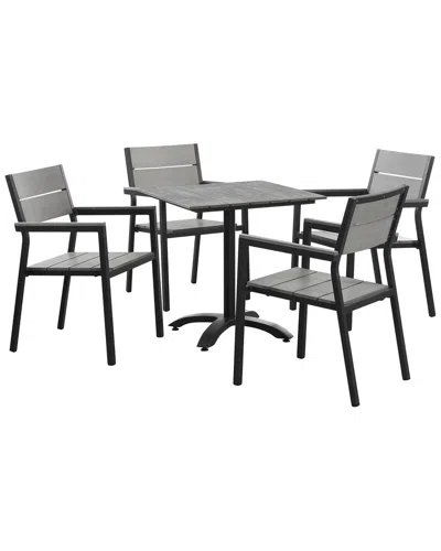 Modway Outdoor Maine 5 Piece Outdoor Patio Dining Set