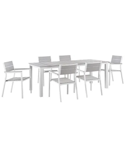Modway Outdoor Maine 7pc Outdoor Patio Dining Set In Multi