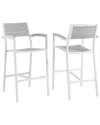 Modway Outdoor Maine Bar Stool Outdoor Patio Set Of 2