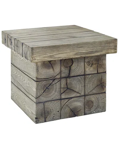 Modway Outdoor Manteo Rustic Coastal Outdoor Patio Side Table In Multi