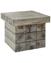 Modway Outdoor Manteo Rustic Coastal Outdoor Patio Side Table