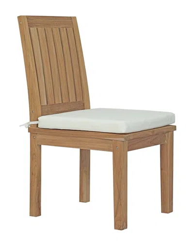 Modway Outdoor Marina Outdoor Patio Premium Grade A Teak Wood Dining Chair In Brown