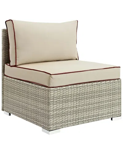 Modway Outdoor Repose Outdoor Patio Armless Chair In Light Gray Beige