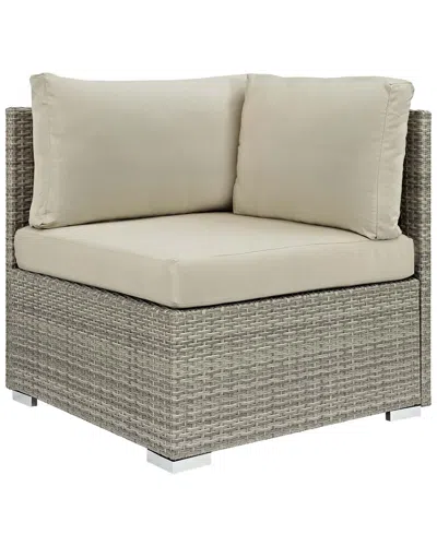 Modway Outdoor Repose Sunbrella Fabric Outdoor Patio Corner In Brown