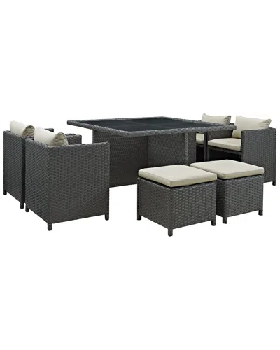 Modway Outdoor Sojourn 9 Piece Outdoor Patio Sunbr In Multi
