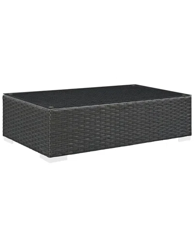 Modway Outdoor Sojourn Outdoor Patio Coffee Table In Black