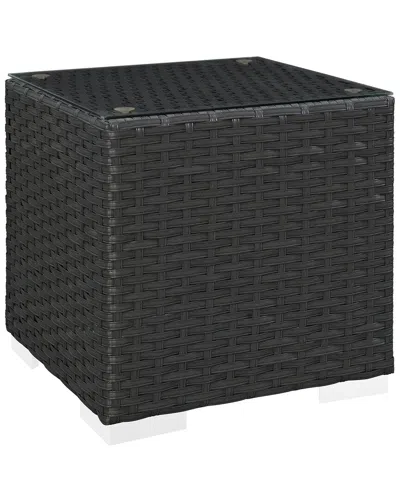 Modway Outdoor Sojourn Outdoor Patio Side Table In Black