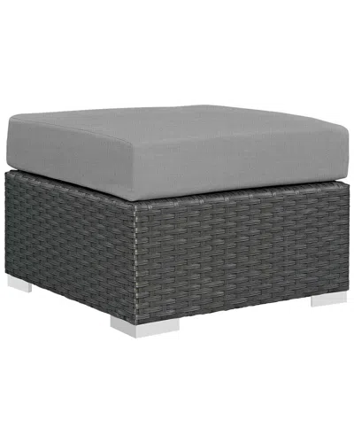 Modway Outdoor Sojourn Outdoor Patio Sunbrella Ottoman In Multi