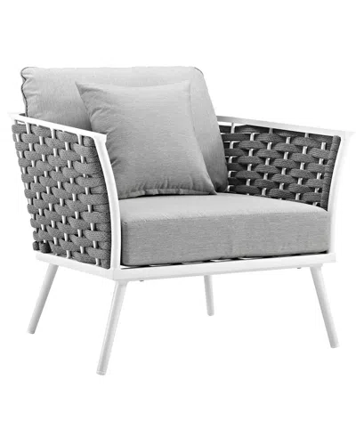 Modway Outdoor Stance Outdoor Patio Aluminum Armchair In Multi