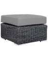 Modway Summon Outdoor Patio Sunbrella Wicker Ottoman
