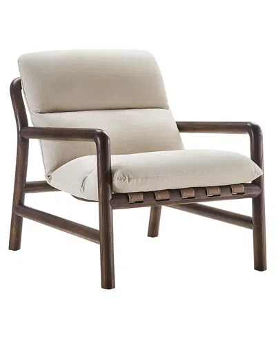 Modway Paxton Wood Sling Chair In Brown