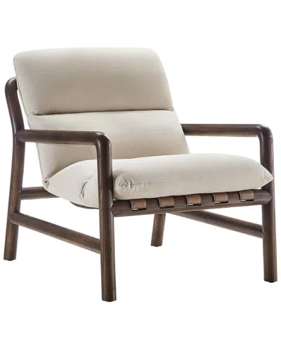 Modway Paxton Wood Sling Chair In Brown