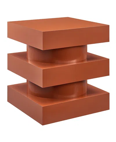 Modway Perpetuate Totem End Table In Orange