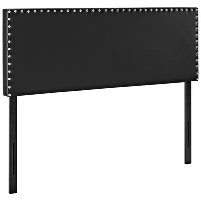 Modway Phoebe Black Vinyl King Upholstered Headboard