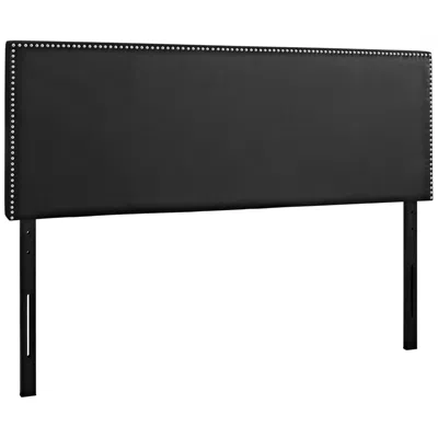 Modway Phoebe Black Vinyl Queen Upholstered Headboard