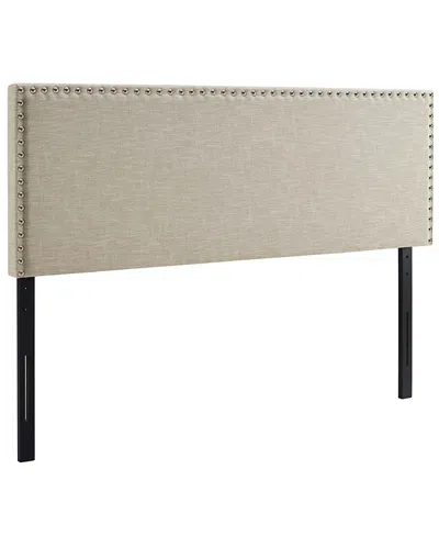 Modway Phoebe Upholstered Fabric Headboard In Gray