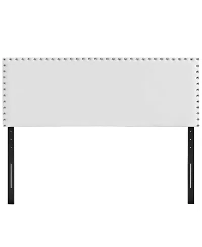 Modway Phoebe Upholstered Vinyl Headboard In White