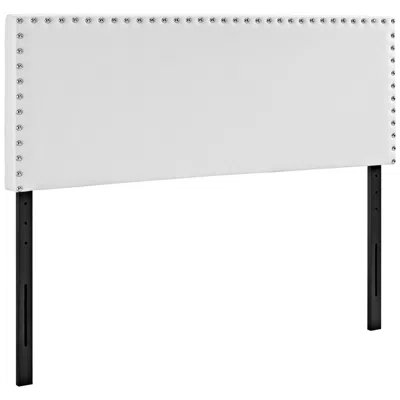 Modway Phoebe White Vinyl Full Upholstered Headboard