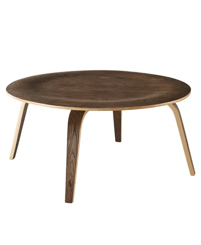 Modway Plywood Coffee Table In Brown