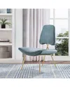 Modway Ponder Upholstered Velvet Lounge Chair