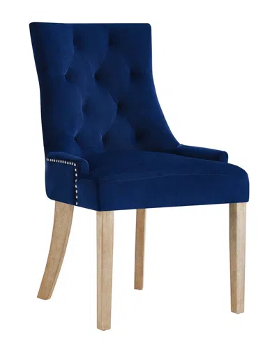 Modway Pose Velvet Dining Chair In Blue