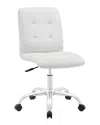 Modway Prim Armless Mid Back Office Chair