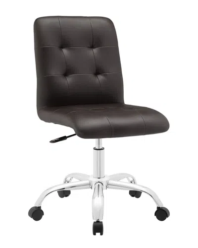 Modway Prim Armless Mid Back Office Chair
