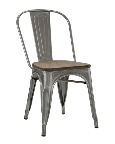 Modway Promenade Bamboo Steel Dining Side Chair