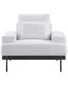 Modway Proximity Upholstered Fabric Armchair In White
